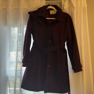 Banana republic purple peacoat